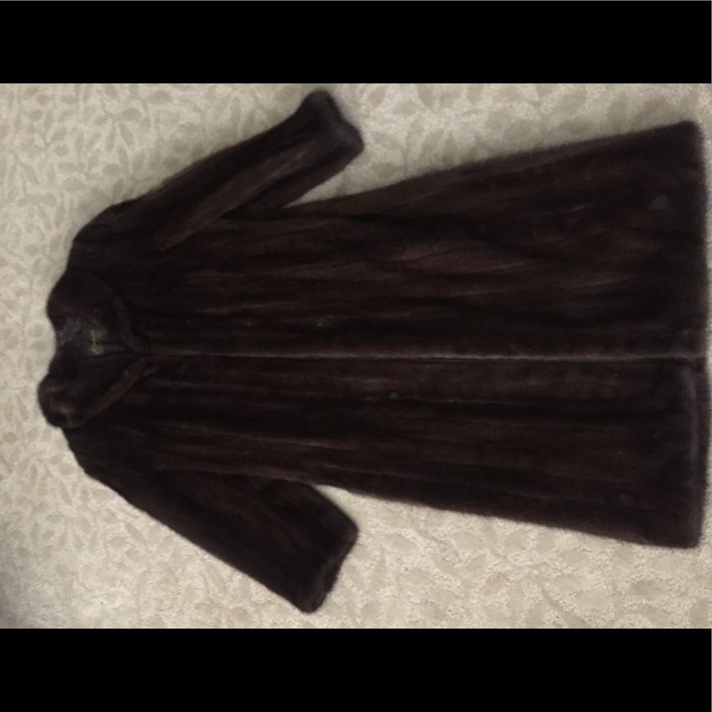 Alaskan fur full length mink coat; Preowned